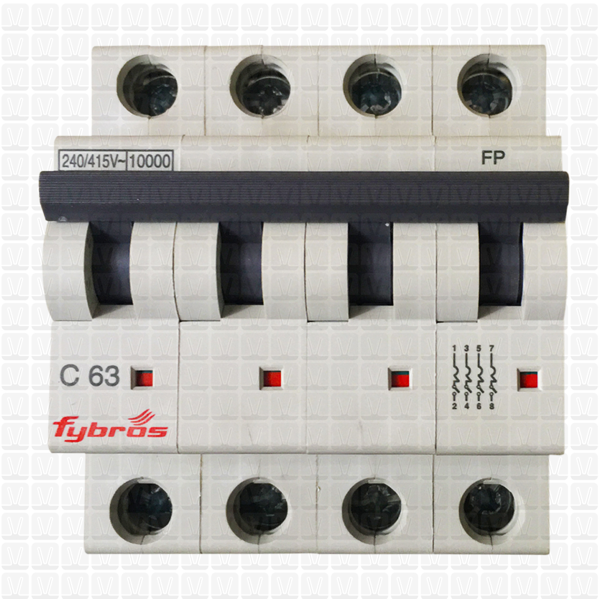 Fybros Armor 63 Amp Four Pole MCB | MCBs | Vardhman Shop
