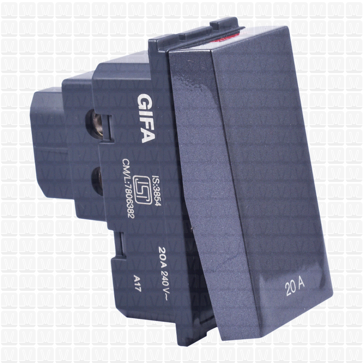 Gifa Grey One Way Switch 20 Amp One Way Switch Vardhman Shop