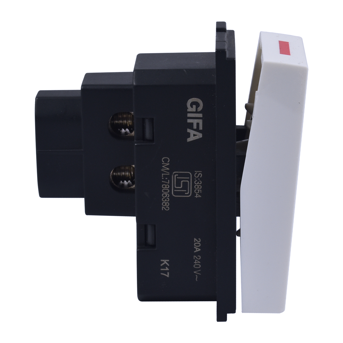 Gifa White One Way Switch 20 Amp One Way Switch Vardhman Shop