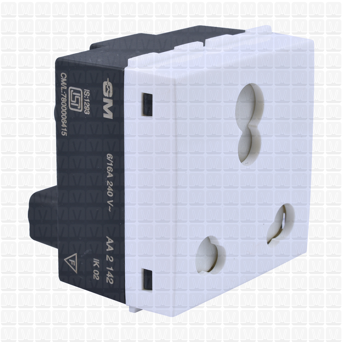 GM White Socket 16 Amp Sockets Vardhman Shop