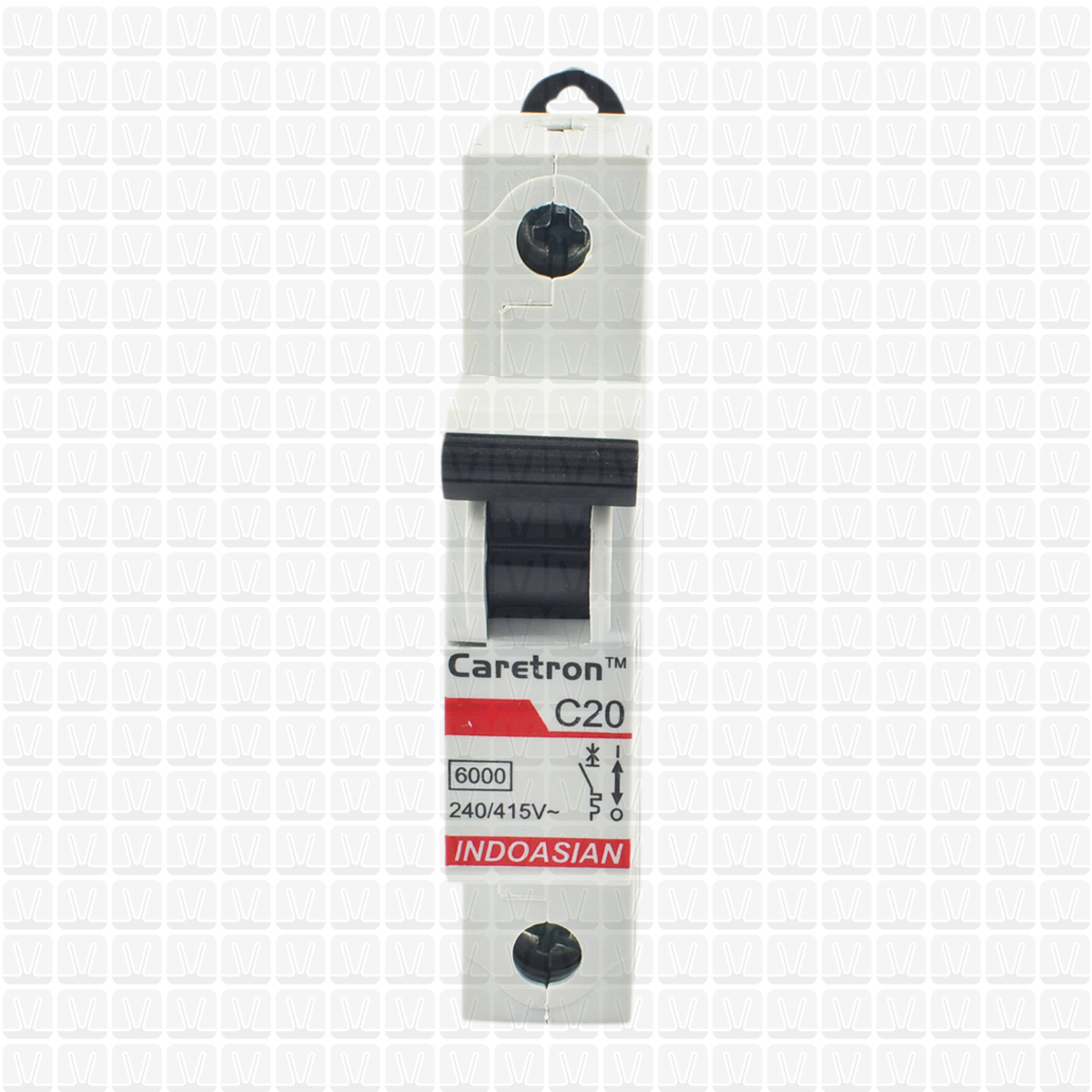 Caretron 20 Amp Single Pole MCB MCBs Vardhman Shop