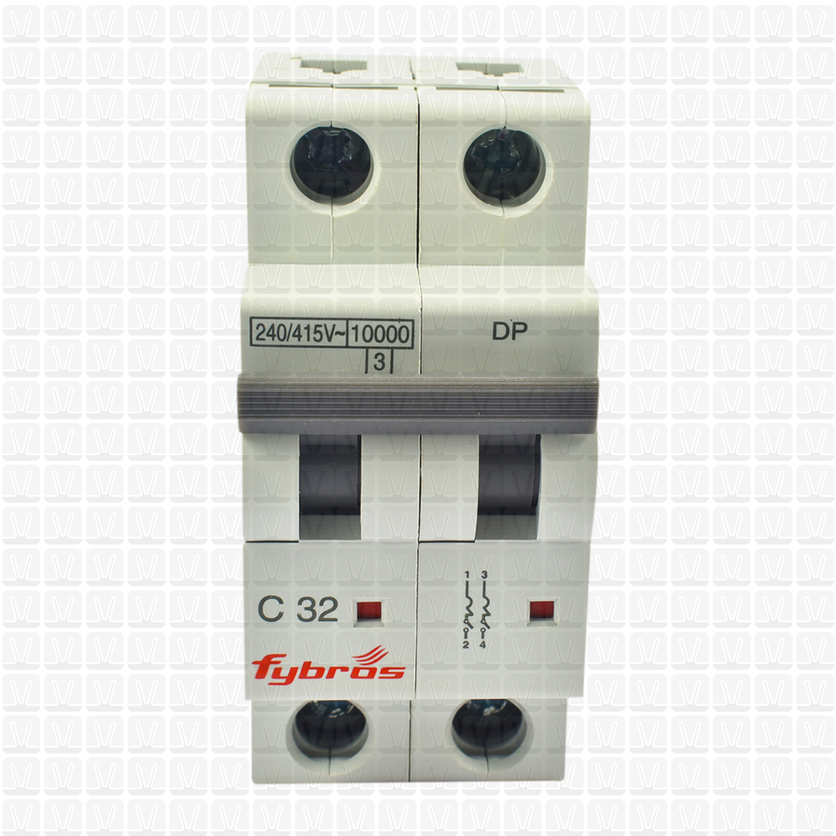 Fybros Armor 10 Amp Double Pole MCB