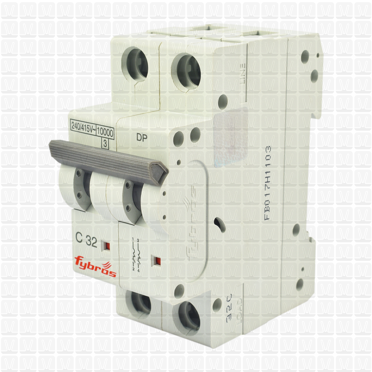 Fybros Armor 10 Amp Double Pole MCB