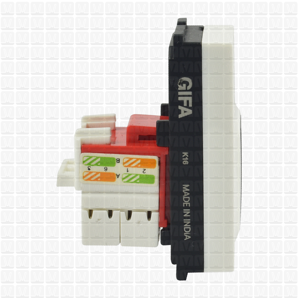 Gifa White RJ-45 Socket
