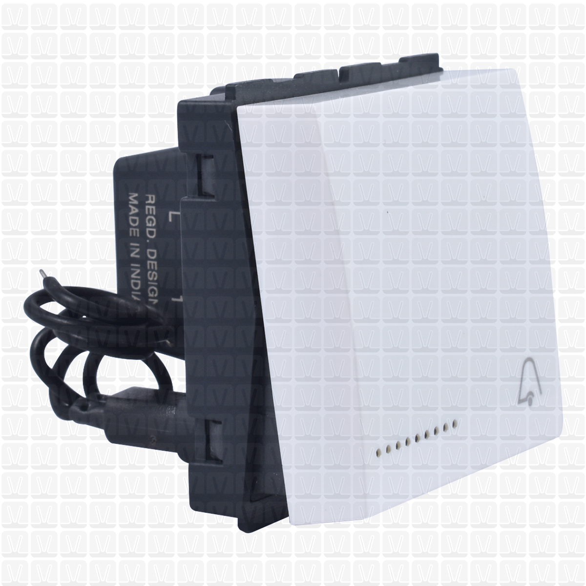 GM White Bell Push 2 Module