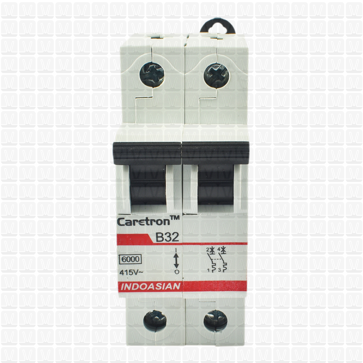 Caretron 32 Amp Double Pole MCB
