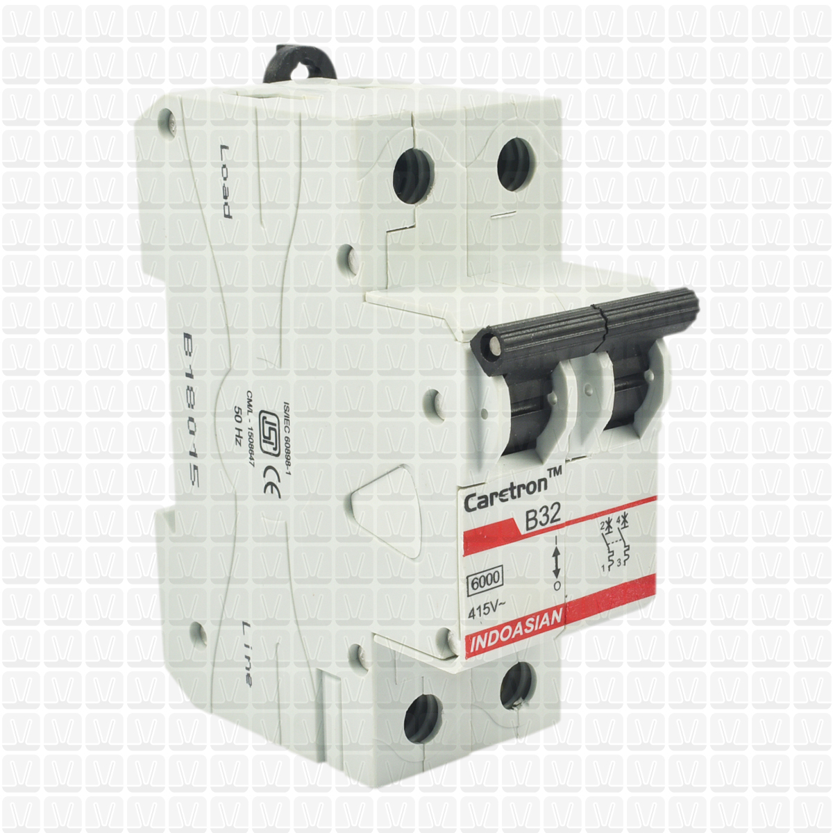 Caretron 32 Amp Double Pole MCB