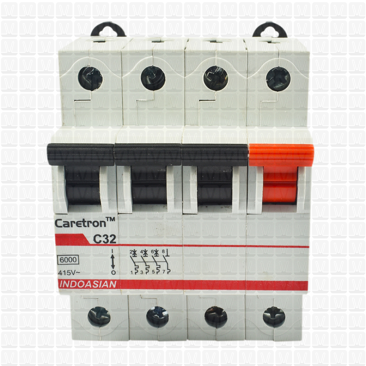 Caretron 20 Amp Three Pole Neutral MCB