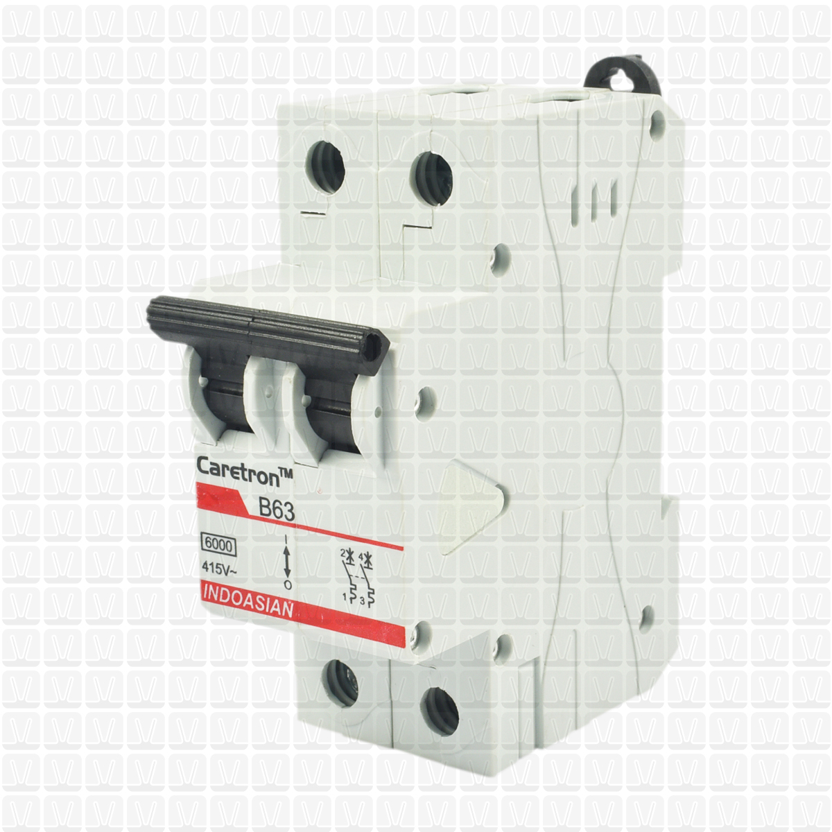 Caretron 63 Amp Double Pole MCB