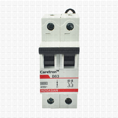 Caretron 63 Amp Double Pole MCB