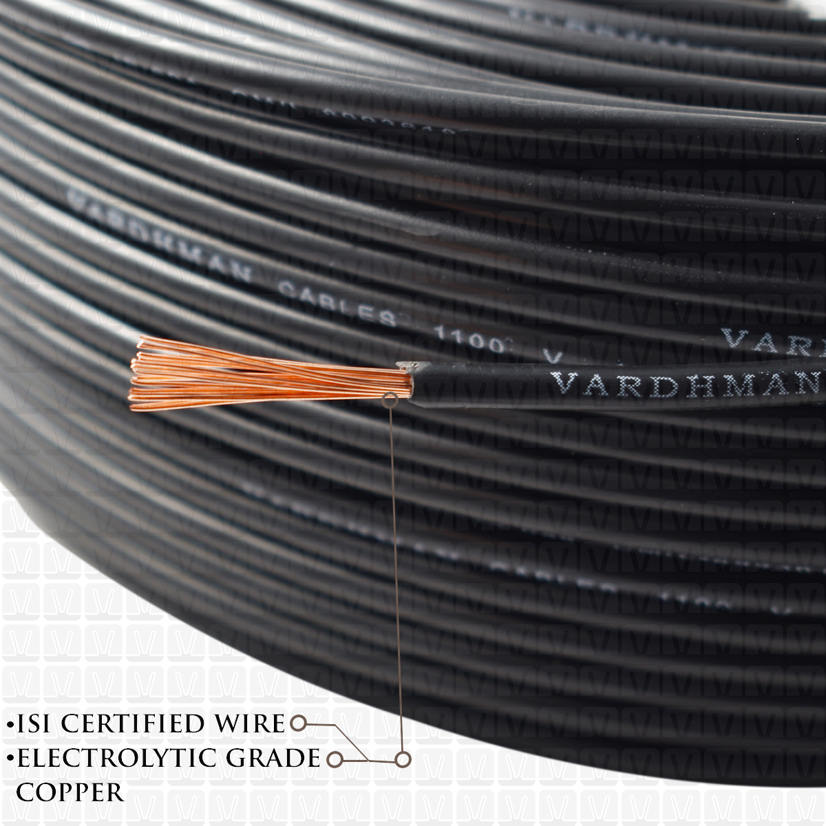 VARDHMAN 1.5 mm Wire Black (90 Mtr./Bundle)