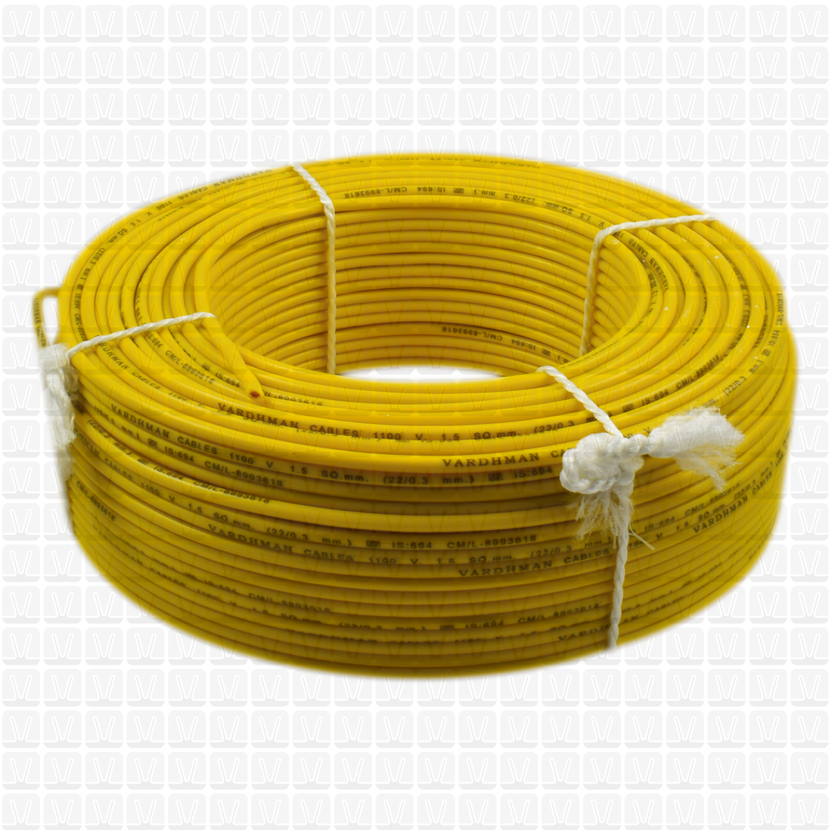 VARDHMAN 1.5 mm Wire Yellow (90 Mtr./Bundle)