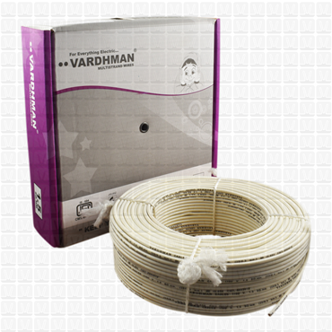 VARDHMAN 1.5 mm Wire White (90 Mtr./Bundle)