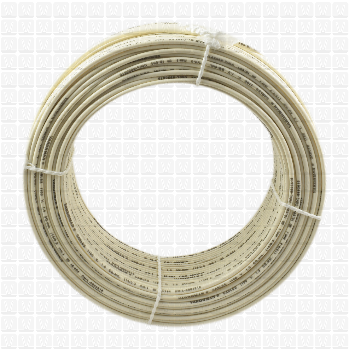 VARDHMAN 1.0 mm Wire White (90 Mtr./Bundle)