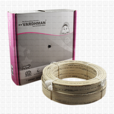 VARDHMAN 1.0 mm Wire White (90 Mtr./Bundle)