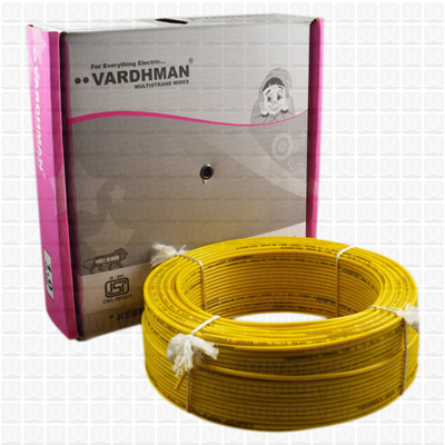 VARDHMAN 1.0 mm Wire Yellow (90 Mtr./Bundle)