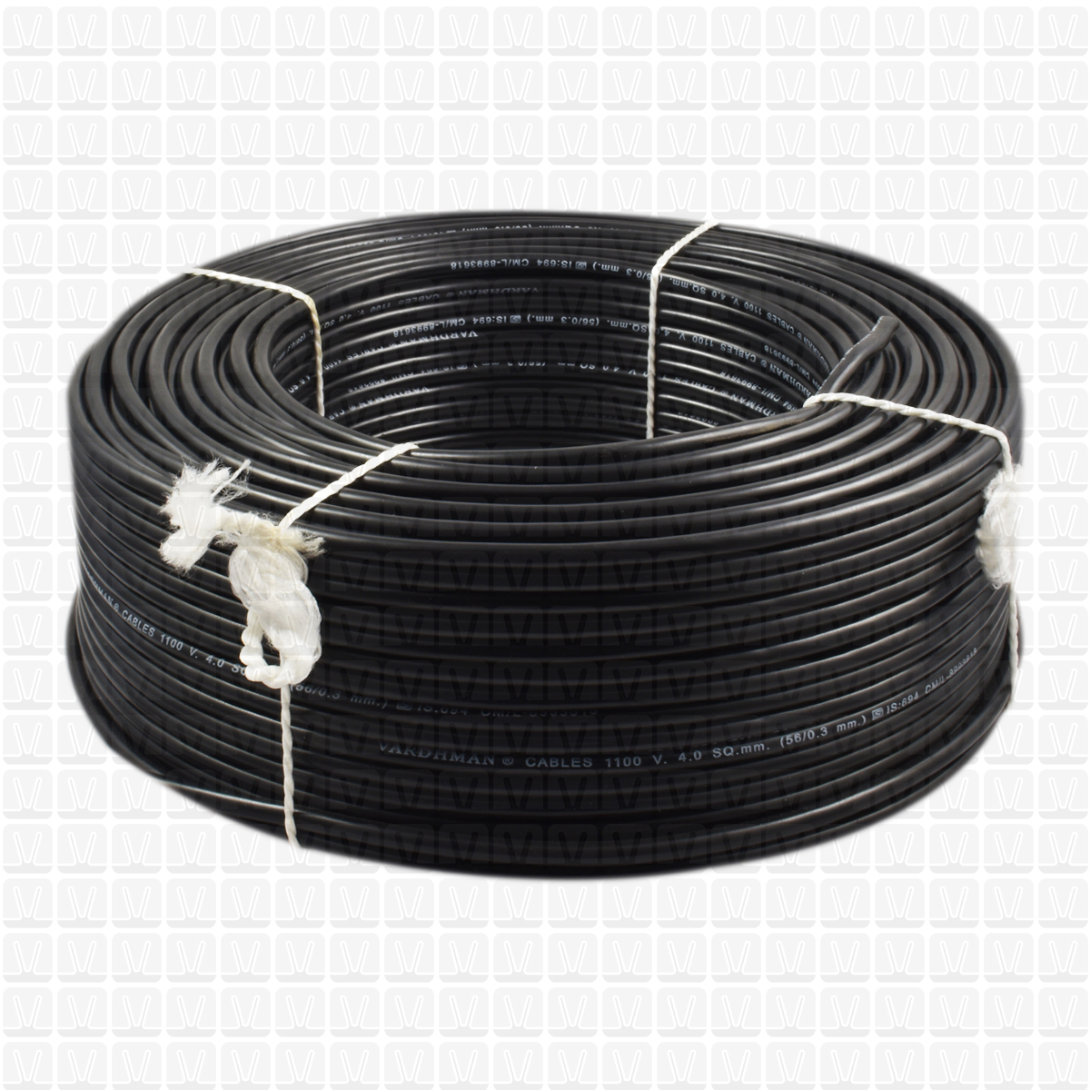 VARDHMAN 4.0 mm Wire Black (90 Mtr./Bundle)
