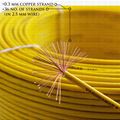 VARDHMAN 2.5 mm Wire Yellow (90 Mtr./Bundle)