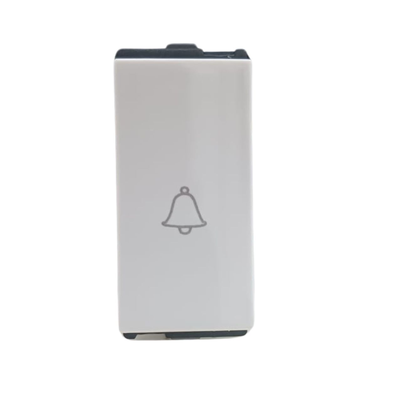 Elle E-Square White Bell Push 1 Module