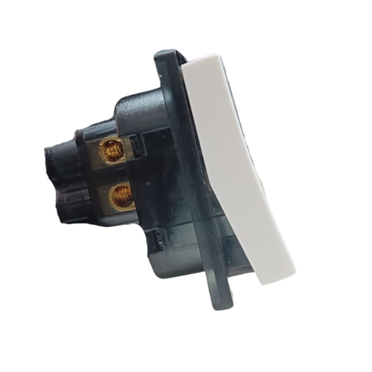 Elle E-Square White Bell Push 1 Module