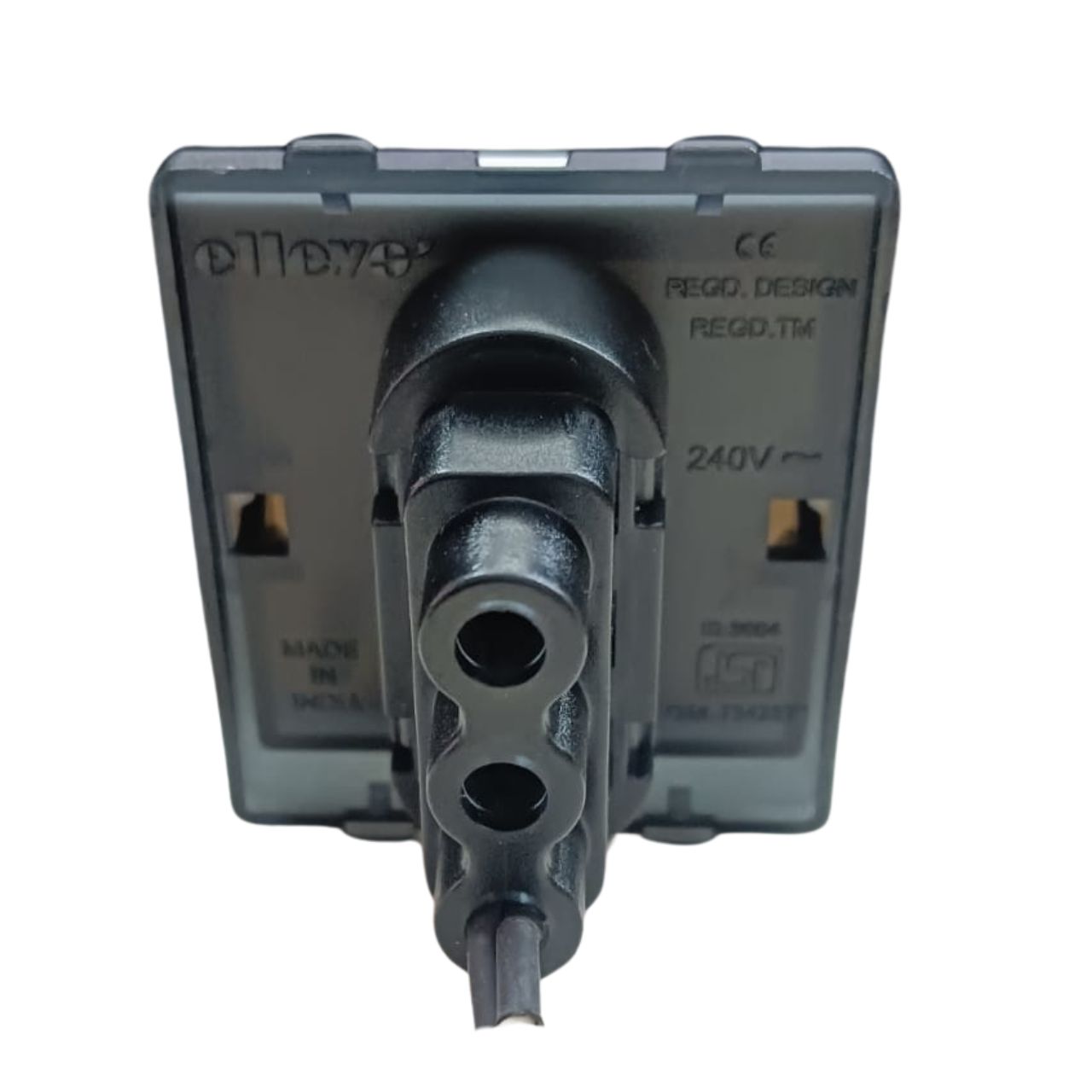 Elle E-Square White Bell Push 2 Module