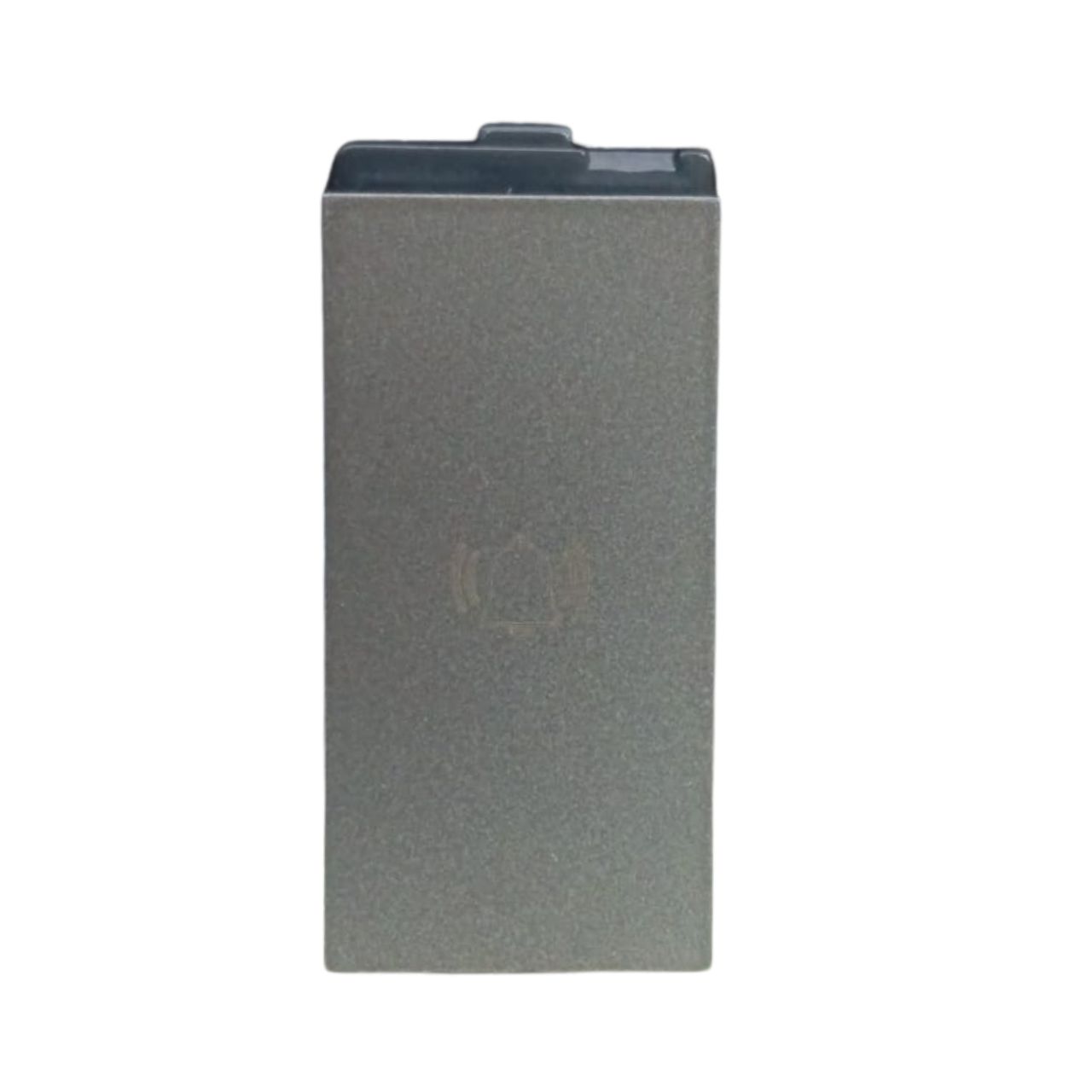 Elle E-Square Grey Bell Push 1 Module